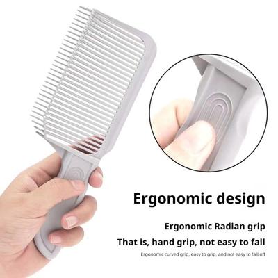 3 Teile/satz Haarschneidekamm mit Rasiervorlage aus Silikon für den Ausschnitt, Friseurkamm, Verblassungskamm, professioneller Herrenhaarschnitt, Friseur-Styling, Blending-Kamm