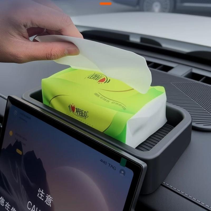 For Chery JAECOO J7 2025 Central Control Screen Rear Storage Box Tissue Box Modification Parts with Enhanced Storage Design