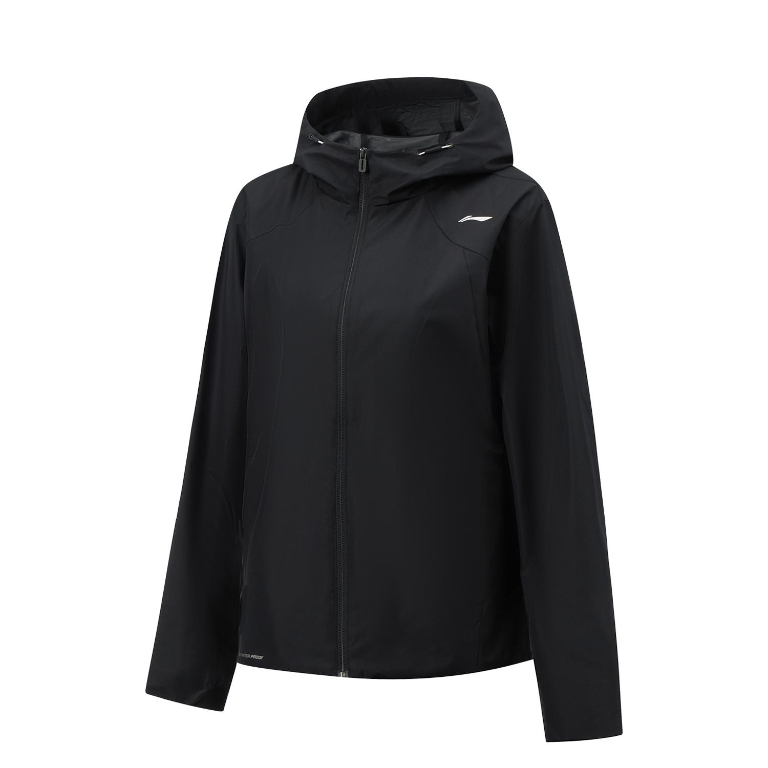 

Li-Ning Однотонная универсальная ветровка с капюшоном на молнии свободного кроя женская верхняя одежда AFDW102-6 XXL