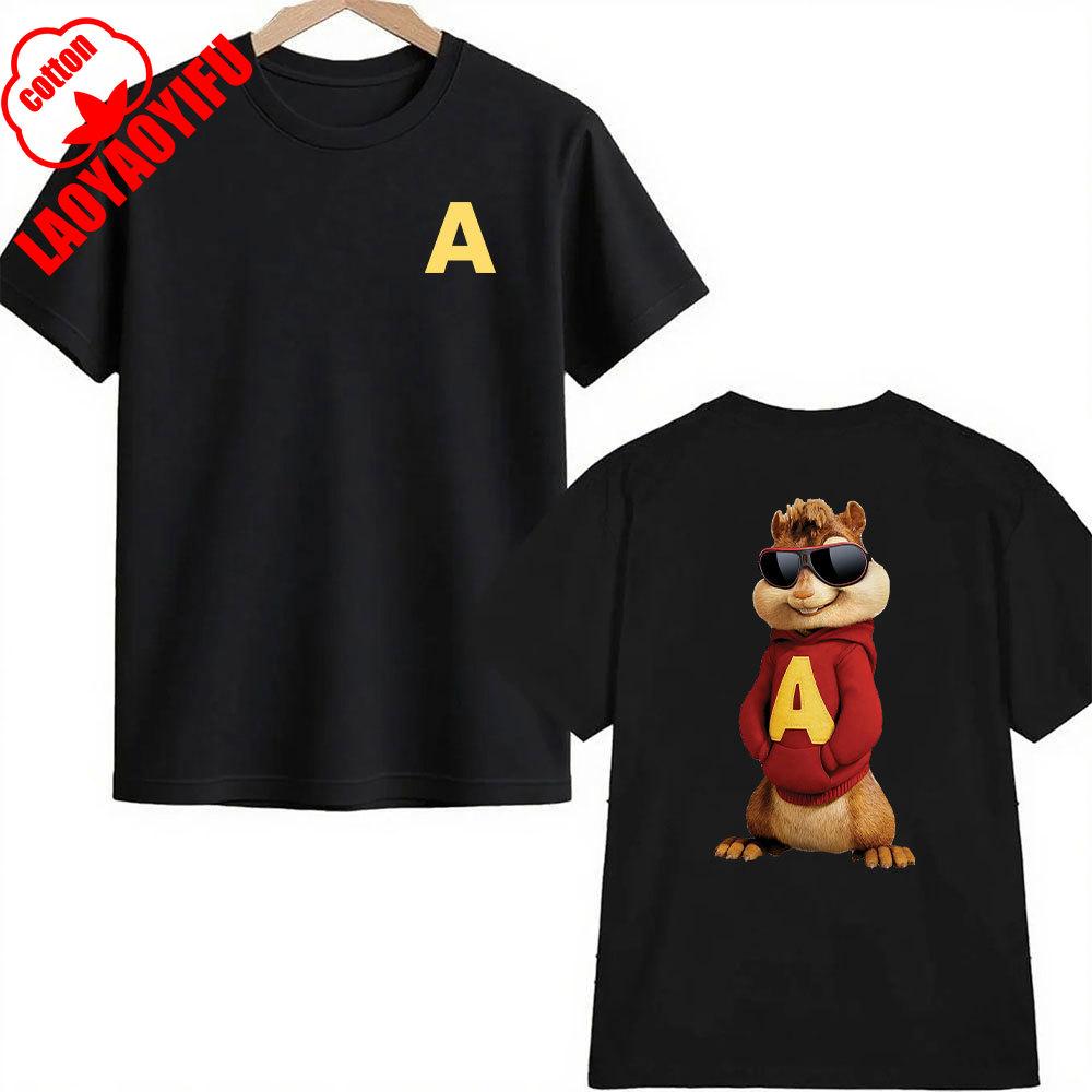 Alvin and The Chipmunks: The Squeakquel's Tshirt Men Women Manfashion 2-sided Print Shirt Is Available for Best Friend Tee Tops