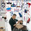 Birthday Decor Party Spiral Hanging Decorations For Barber Shop Celebrations