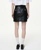 Bikwaieos Faux Leather Pocket Mini Skirts_Black