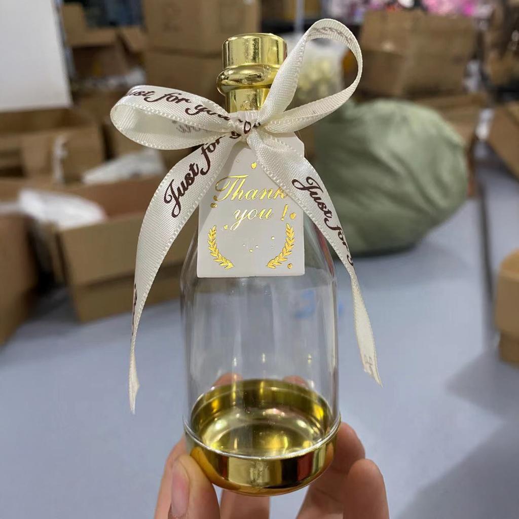 Champagne Bottle Candy Container Wedding Bottle Mini Favor Container Decorative Candy Jar Suitable for Holiday Birthday Party