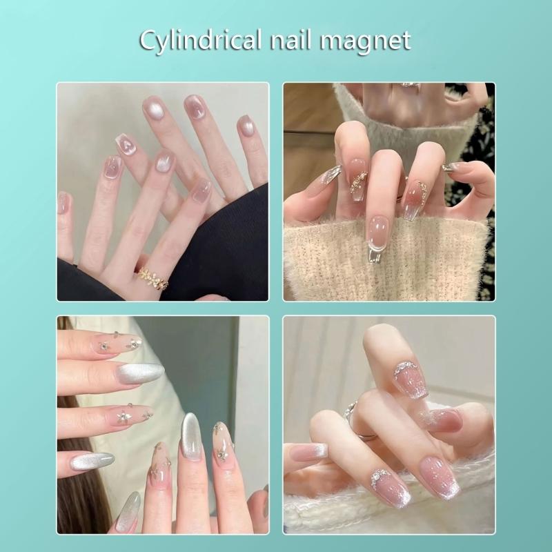 Nail Magnet Tool Multifunction Nail Magnet Pens Magnetic Nails Polish Magnet Wand for Nails Cats Eye Nail Design Tools