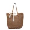 Large Capacity Bag Women's Bag 2025 New Versatile One-shoulder Seaside Vacation Beach Bag Woven Straw Tote Bag