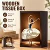 Ballet Girl Tissue Box Multifunctional Pull-Out Tissue Box For Desktop Dining Table Bedside Cabinet