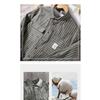 Men's Cotton Blend Casual Loose Striped Long Sleeve Shirt Button Down Streetwear Top Cardigan