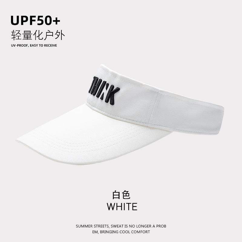 Empty cap men's and women's summer versatile letter embroidery topless baseball cap tide outdoor sports sun hat