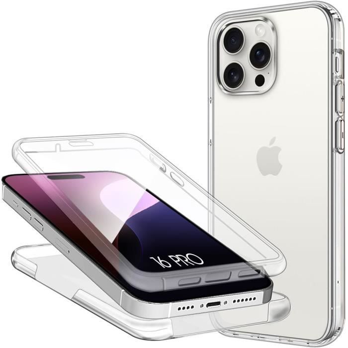Coque de protection - BOOLING - pour iPhone 16 Pro - Silicone Souple - PC Rigide - Transparent