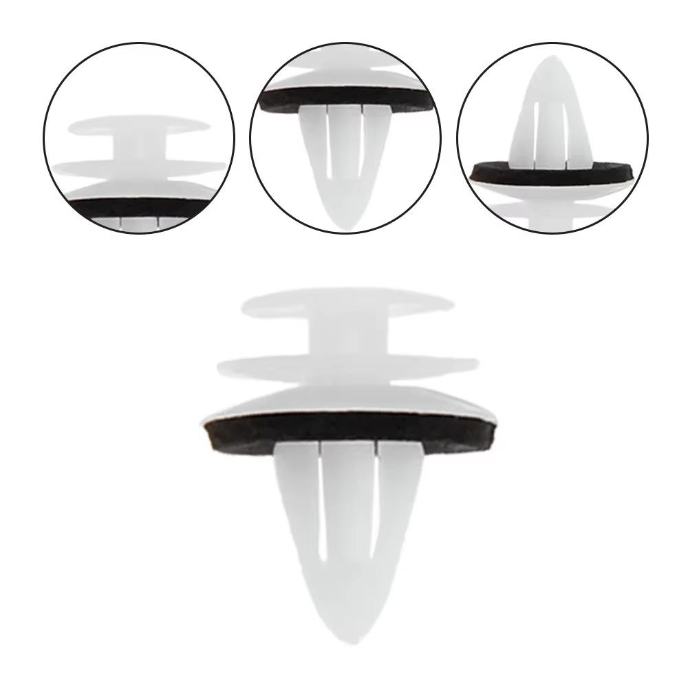 10PCS Door Trim Panel Retainer Clip Rivets Plastic For Nissan March K12 Avenir W11 NV200 M20 Patrol Y61 Prairie M12 Expert VW11