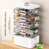 Large Multi-layer Plastic Medicine Box Portable Emergency Storage Household Organizer Multi-functional Family Care Package