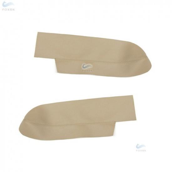 For 2007-2012 Honda CRV CR-V Front Door Panels Armrest Leather Cover Trim Beige
