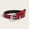 Fashion Women Belt Pu Leather With Needle Buckle For Casual Wear And Denim Styling