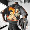 Anime Printed Hip Hop Casual Neutral T-shirt