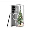 Magnetic Christmas Tree Phone Case for iPhone 15/16/17 Pro Max - Transparent Full Coverage