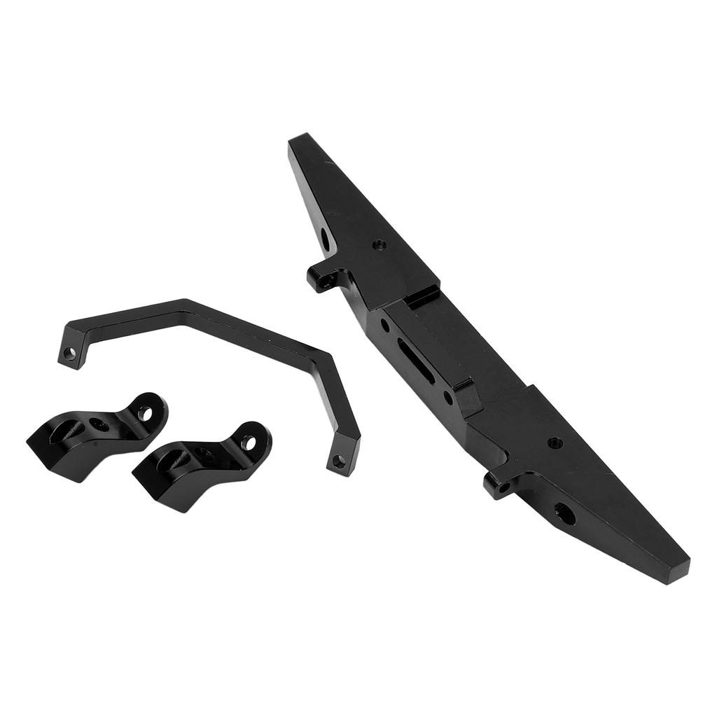 RC Car Front Bumper Metal Aluminium Car Defender with Trailer Buckle for MN D90 1 12 RC Car VehicleBlack
