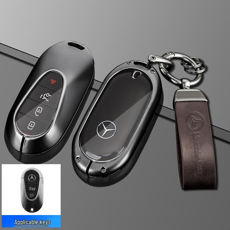 Étui de clé Mercedes-Benz: Compatible avec Classe C (C180L, C200L, C260L), Classe E (E200L), GLC (GLC260), Classe S (S320L) modèles.