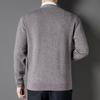 Fengxun Men's 100% Pure Wool Cardigan Sweater FXT6424