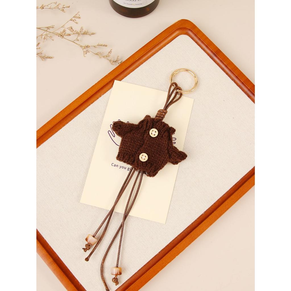 Autumn and winter original retro mini doll sweater beaded bag pendant versatile bag clothes casual pendant accessories