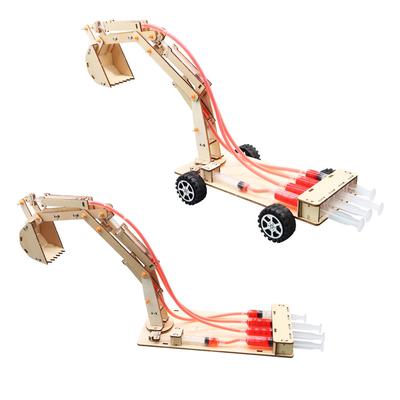 Hydraulikbagger DIY Student Technologie alle Produktion Wissenschaft und Bildung Spielzeug Modell Wissenschaftsexperiment