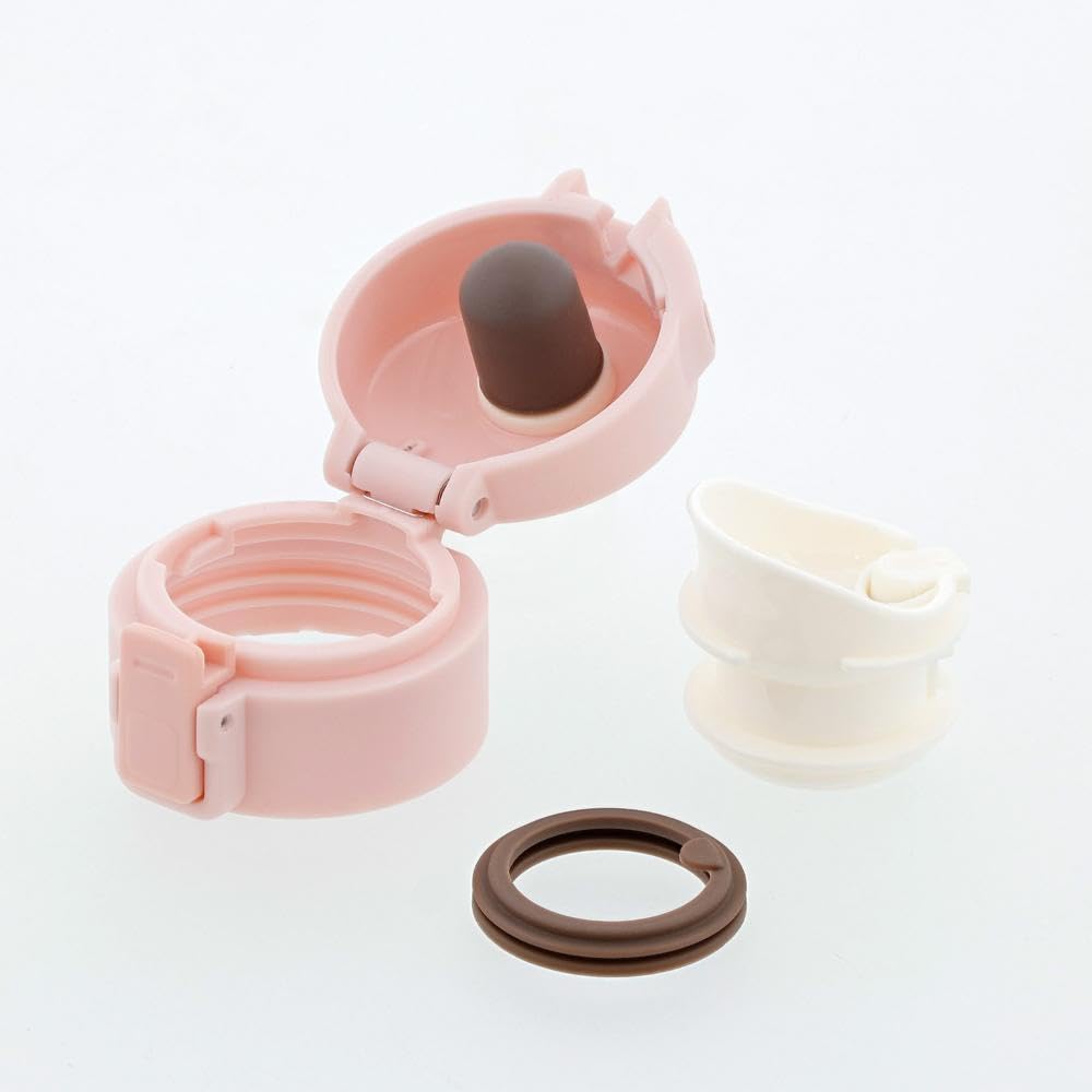 Bestco Polygonne One-Touch Mug Water Bottle, 340ml, Pink, NM-342