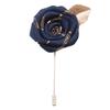 1PC Wedding Bridegroom Brooch Cloth Collar Brooch Alloy Lapel Pins Rose Flower Accessories Suit