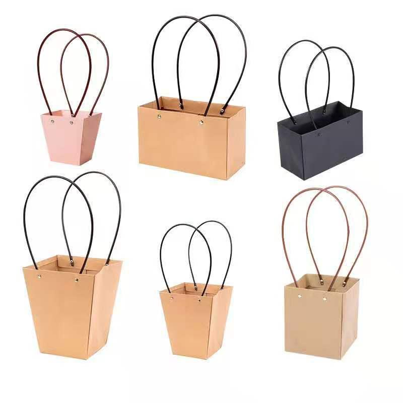 Przenośne pudełko na kwiaty wodoodporny papier torebka kraftowa torebka prezentowa na imprezę