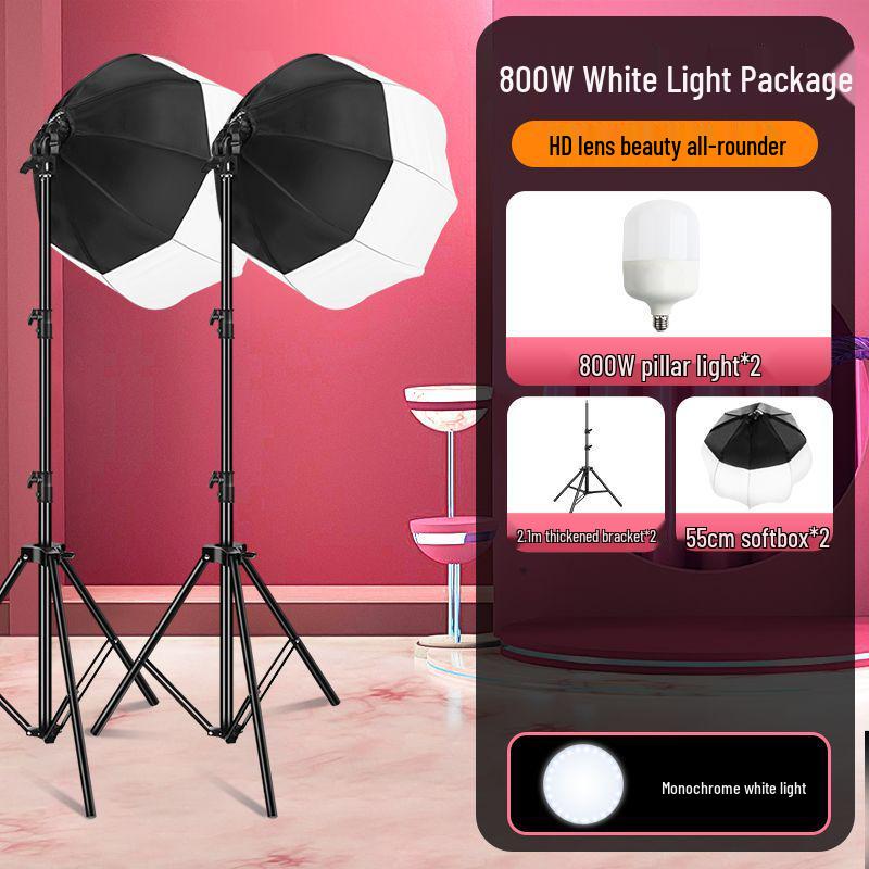 800W Ultra-Bright Spherical Fill Light for Professional Beauty Photography and Indoor Clothing Shoots