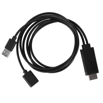 USB HDTV Cable 1080P HD Mirroring and Charging for IOSAndroid Smartphones To TV Monitor