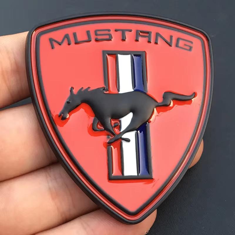 1Pc Metal Car Sticker For  Mustang Shelby GT Logo Badge Car Body Fender Trunk Decoration Accessories