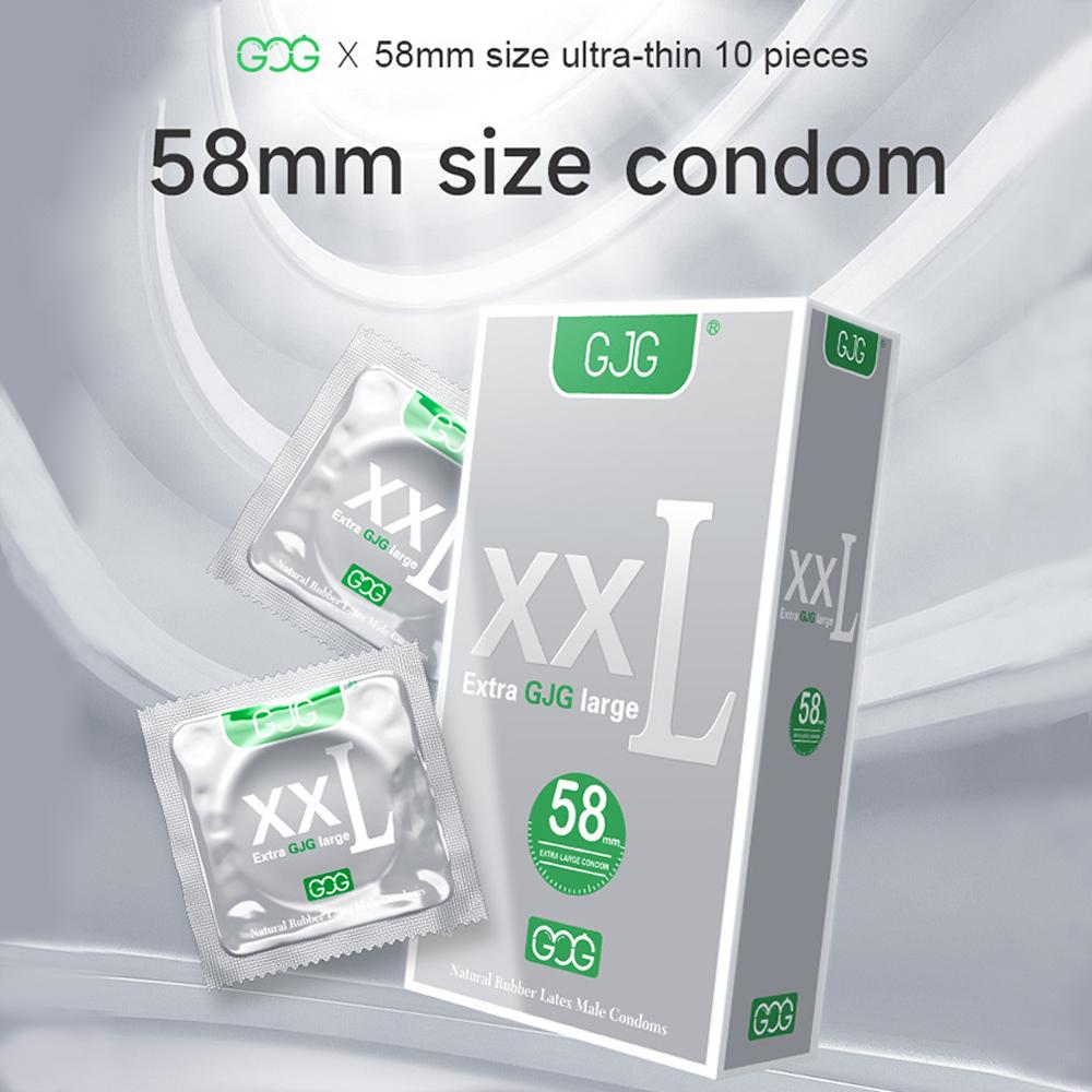 58MM kondom Velikost XXL Velká velikost Kondomy z přírodního kaučuku Velký penis Kondomy velké velikosti Bezpečné sexuální hračky s rukávem na penis pro dospělé