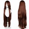 Parrucca Cosplay Lunga Dritta 100CM Multicolore Rosa Biondo Nero Parrucca Costume Anime Parrucca Cos Sintetica Universale Parrucca per Uso Quotidiano Feste