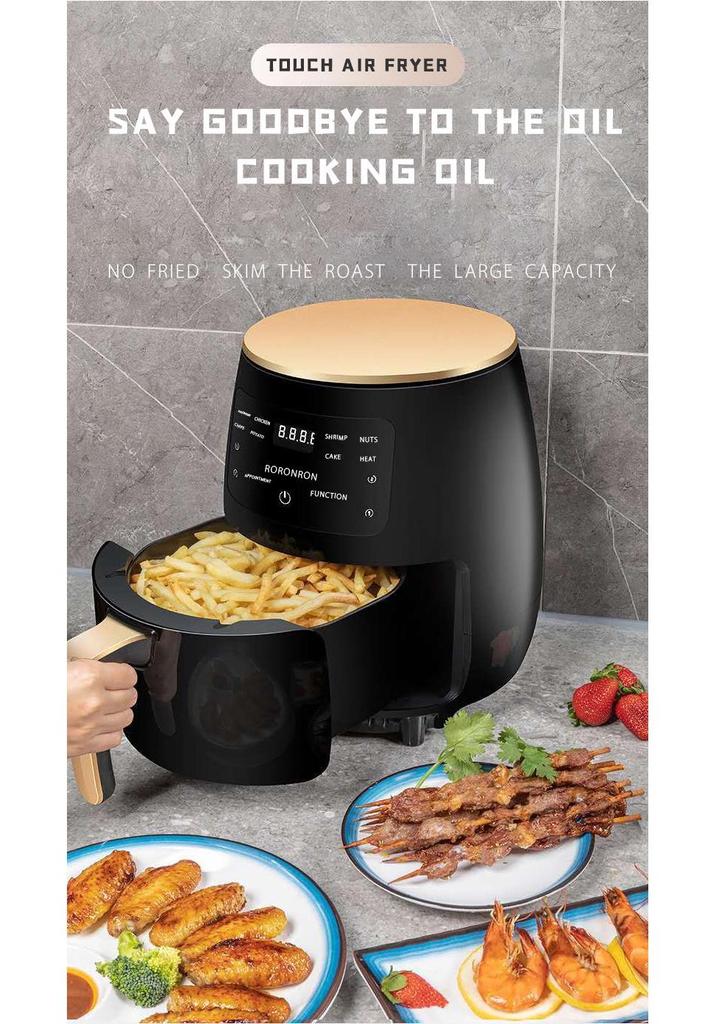 Large Capacity Touch Air Fryer - Multi-Function Electric Fryer for French Fries