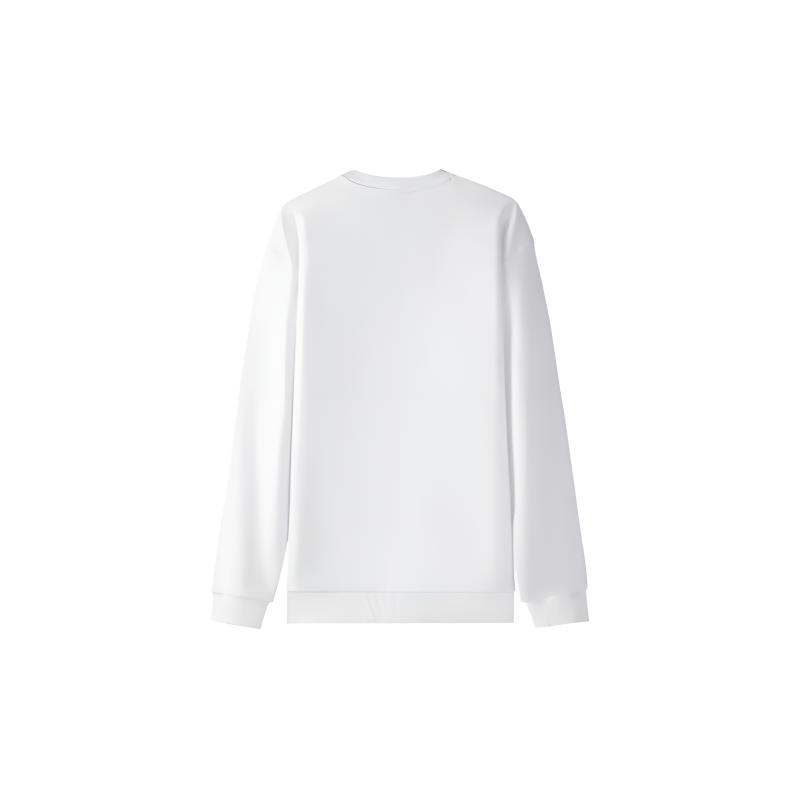 Men's Li-Ning Sweatshirts Men's White Crew Neck Moderate Other