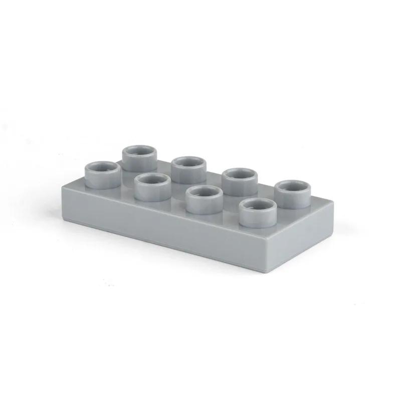 Groot formaat Blok Dunne Baksteen 2x4 10 stuks/partij Educatief Bouwblokkenset Compatibel met Duplo Blok Bakstenen Plastic Speelgoed Speelsets voor Kinderen