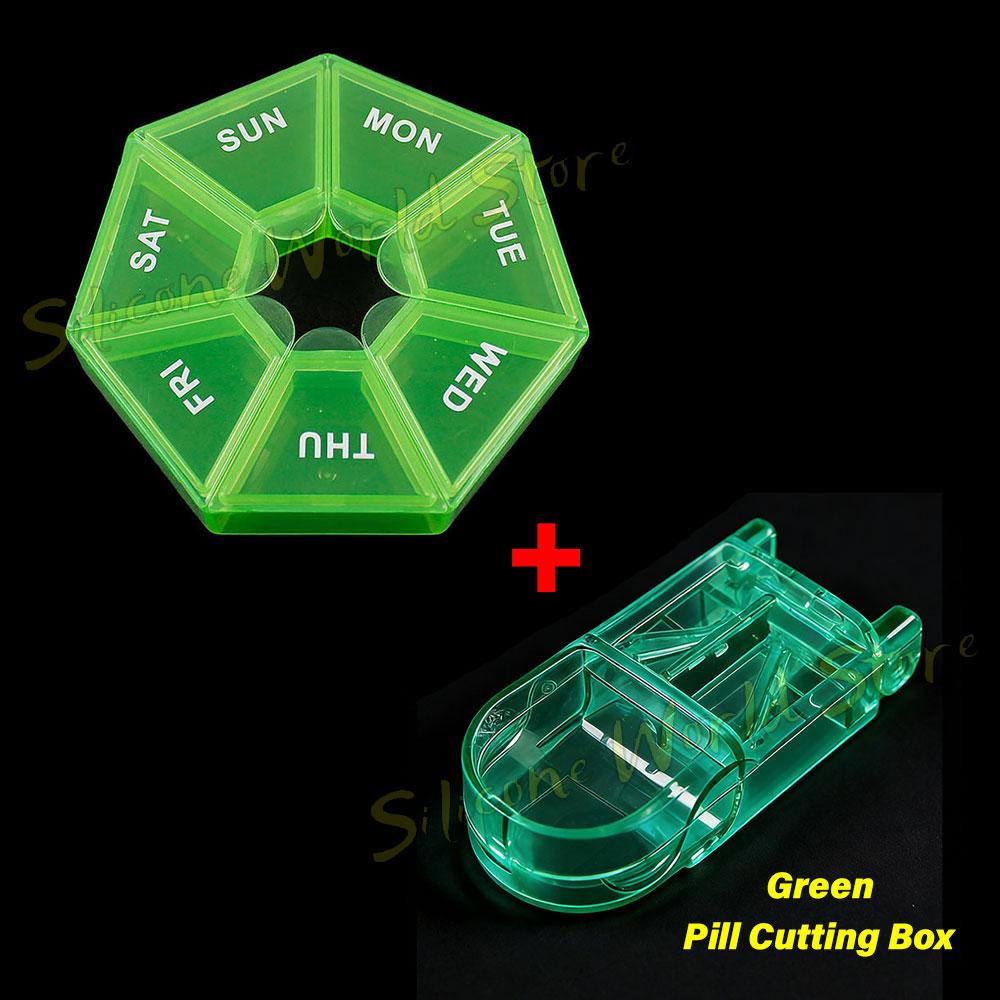 SW Portable Travel 7 Grids Pill Box Weekly 7 Days Pills Case Vitamin Fish Oils Medicine Storage Container Organizer Jewelry Box