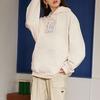 Li Ning Sports Basketball Series Hooded Sweatshirt With Square Print Unisex Sweatshirt Swan-White AWDR729-4