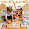 134/135 Pcs Cat Shaped Wooden Jigsaw Puzzle Unique Irregular Puzzle Cat Puzzles for Cats Lovers Home Decoration Festival Gifts