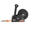 VEVOR Boat Winch, 1588 kg Hand Winch, Heavy Duty Manual Rope Crank with 6.1m Orange Polyester Strap, Portable Two-Way Ratchet, 2 Speed Switchable