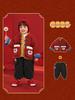 Kaka Panda Kids' New Year Velvet Tang Suit Jacket - Boys & Girls Winter Festive Outfit