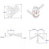 Rotating Kitchen & Bathroom Wall-Mounted Coat Hook with Three Movable Hooks