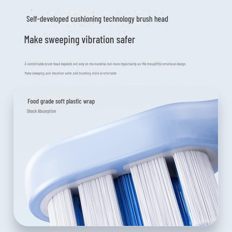Waterproof Electric Toothbrush with Replacement Heads and USB Charging