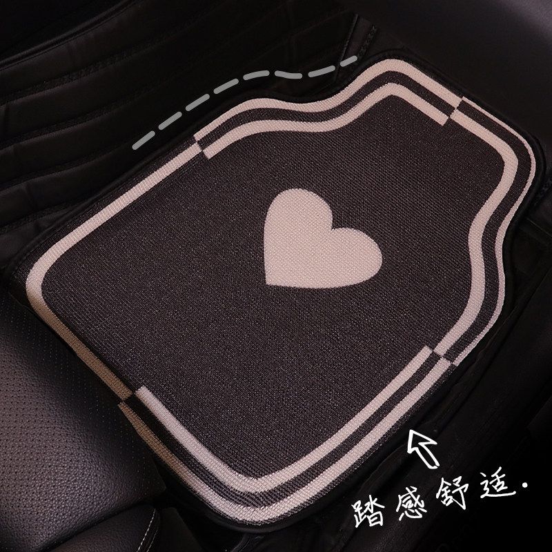 Car Foot Mat Cartoon Cute Car Anti-Dirty Main Co-Pilot Neutral Floor Mat Abrasion Resistant Floor Mat Carpet Car Mats
