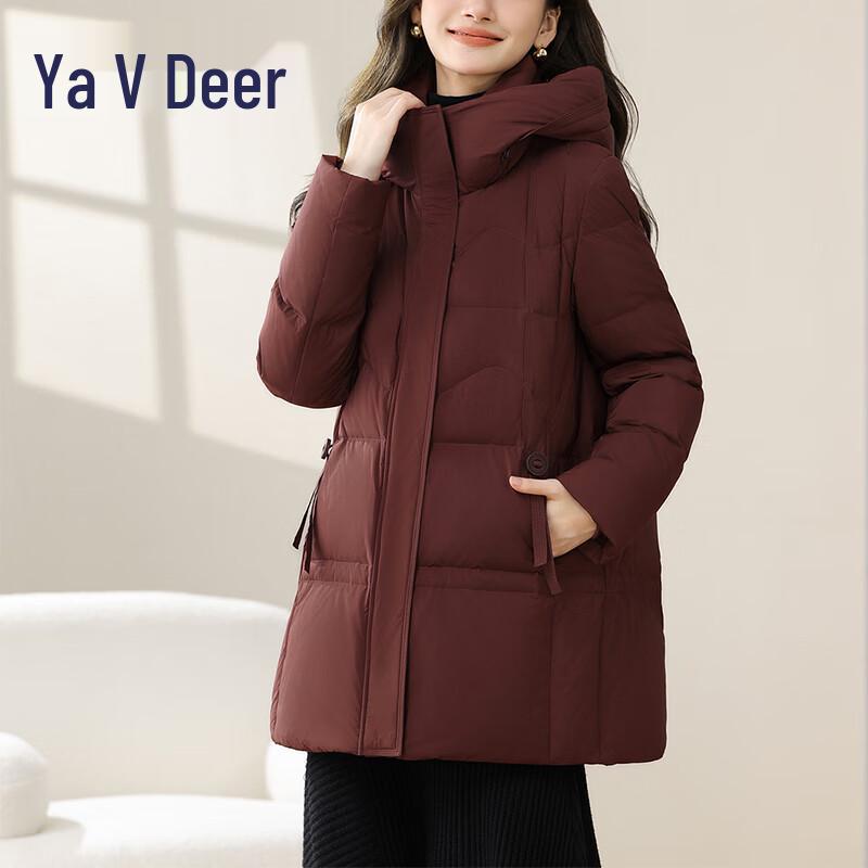 

Женский пуховик Yalou с капюшоном и воротником-стойкой XL