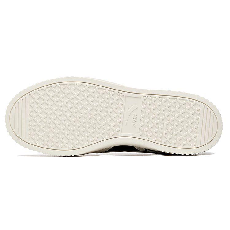Anta Lifestyle Series Non-Slip Durable Low-Top Skate Shoes Men Sneakers White Black 111948021R-1