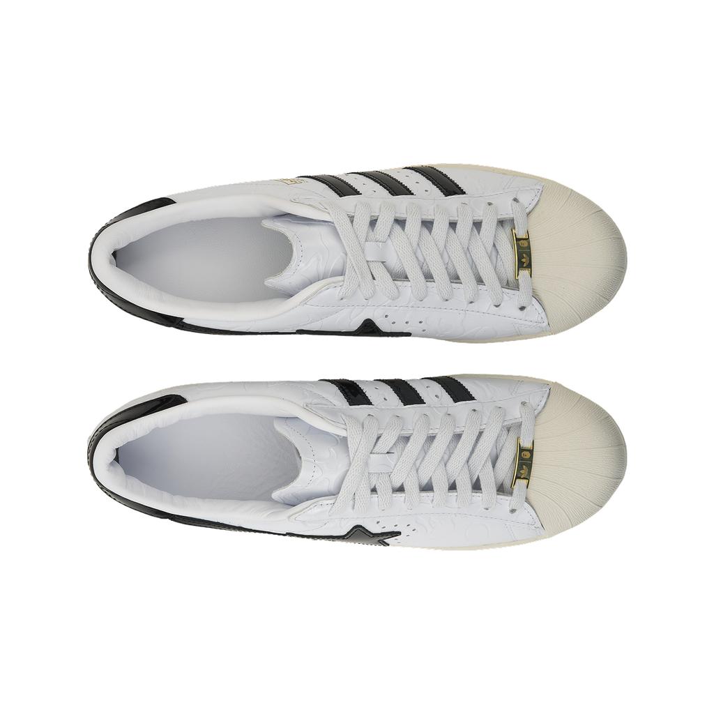 BAPE x adidas Superstar Vintage Biela Čierna Unisex Tenisky Cloud-White Core-Black Off-White JR2701