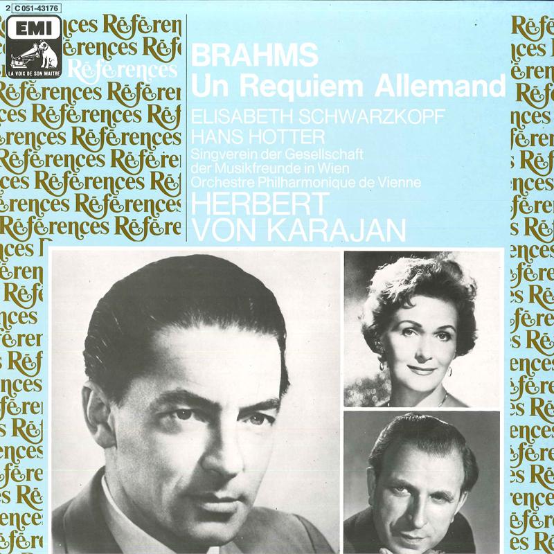 LP Record JOHANNES BRAHMS ELISABETH SCHWARZ Un Requiem Allemand 2C05143176 La Voix De Son 1982 France Classical Used