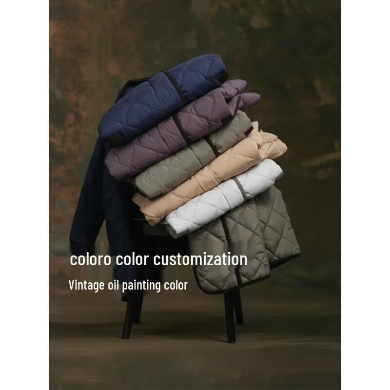 Bingjie Unisex Revers Kurze Pufferjacke J5300JI60