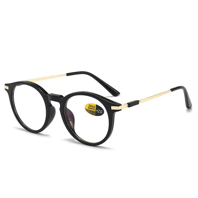 Fashion  Anti Blue Light Glasses Round Reading Glasses Presbyopic Eyeglasses Vision Care +0.00~+4.00 13colors Women Elderly