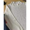 Women's Lace High Neck Sweater - 2024 Autumn/Winter Loose Fashionable Base Layer